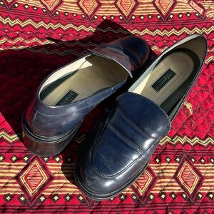 Navy G. H. Bass & Co. Healed Loafers